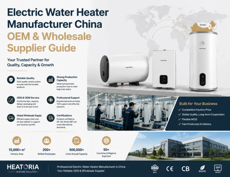 Electric water heater OEM manufacturer for wholesale supply in China