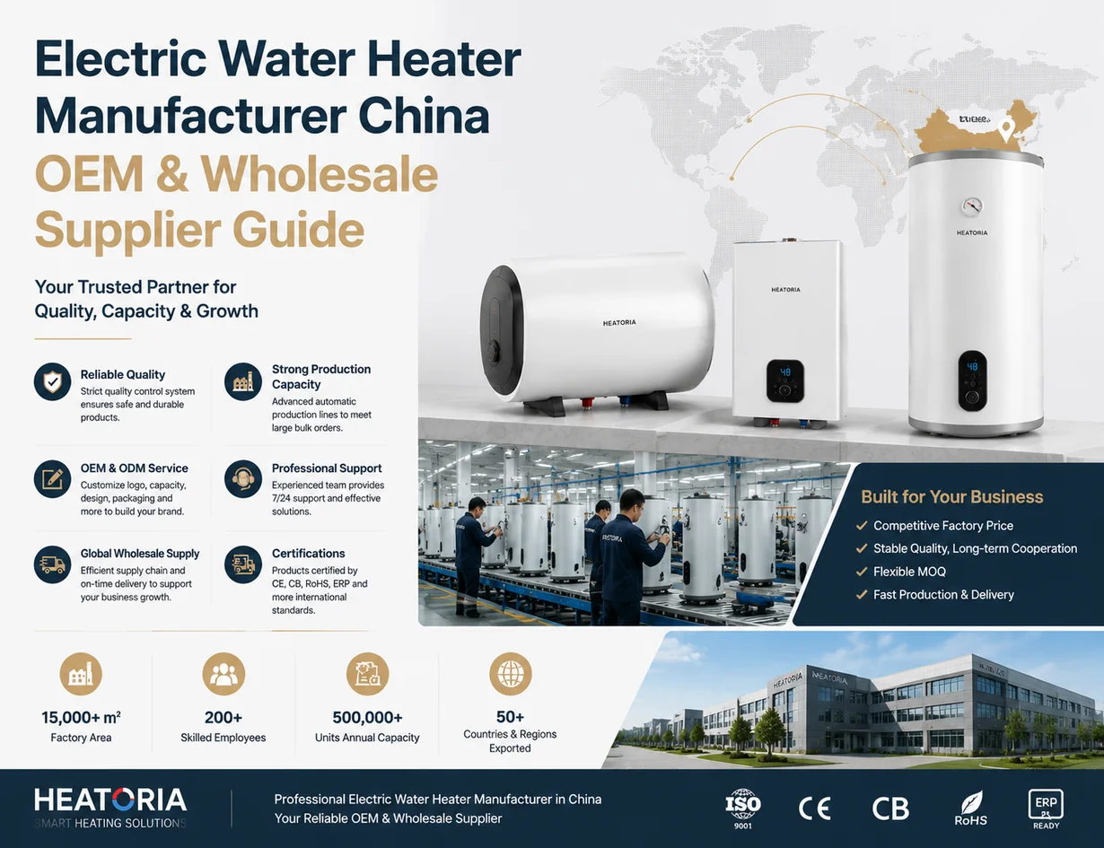 Electric water heater OEM manufacturer for wholesale supply in China