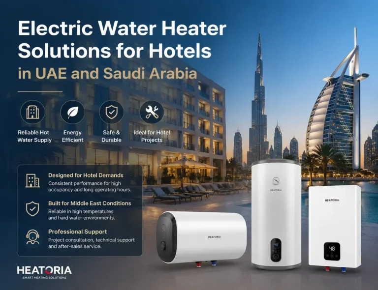 Electric water heater solution for hotel applications in UAE and Saudi Arabia