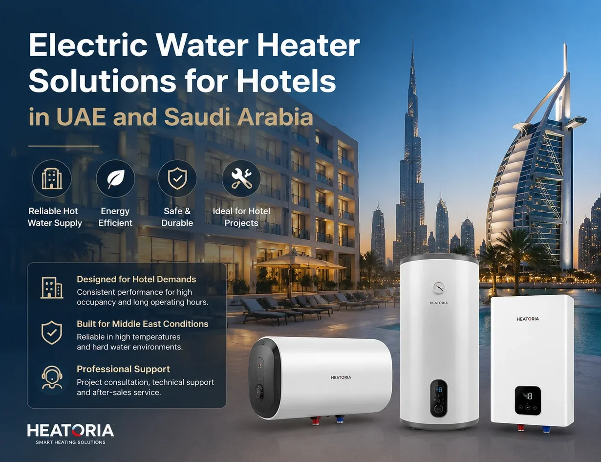 Electric water heater solution for hotel applications in UAE and Saudi Arabia
