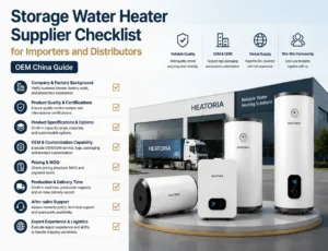 Storage water heater supplier checklist for evaluating OEM factories and wholesale suppliers in China