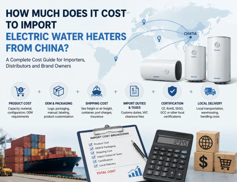 Electric water heater for import sourcing in China