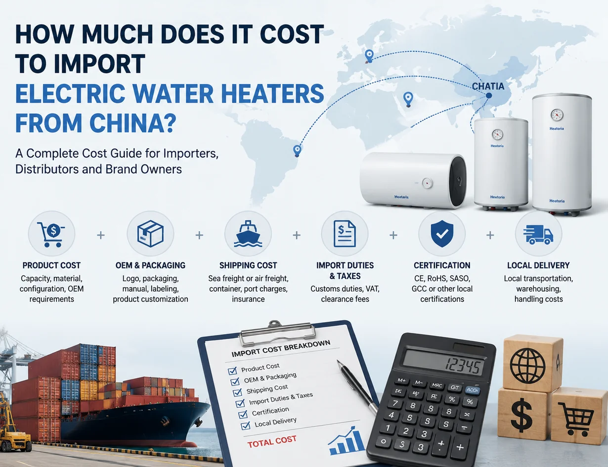 Electric water heater for import sourcing in China